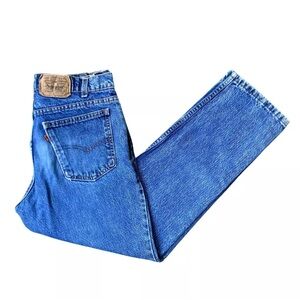 Vintage 90’s USA Made Levi's 305 Orange Tab Husky Medium Wash Denim Jeans